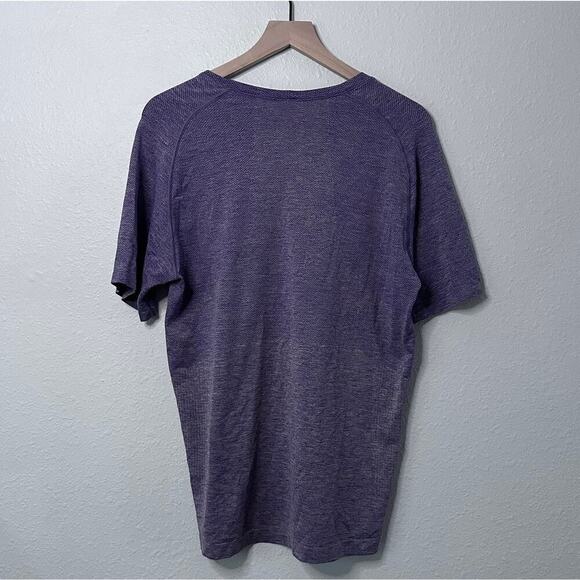 Lululemon Mens Metal Vent Tech Shirt 2.0 Petrol Purple/dew Green S EUC - Picture 3 of 6